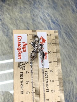 *Колье р.45 Белый Бр цв Белое арт. 6-263/1-740 (вес 6,28 г) - фото 187676 *Колье р.45 Белый Бр цв Белое арт. 6-263/1-740 (вес 6,28 г) - фото 187676