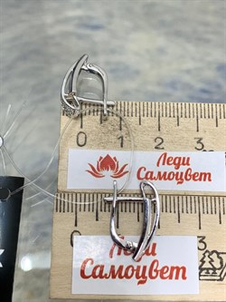 *Серьги Белый Бр цв Белое арт. 2-106-812/1-838 вес 3,66 г - фото 187717 *Серьги Белый Бр цв Белое арт. 2-106-812/1-838 вес 3,66 г - фото 187717