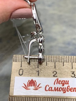 *Серьги Белый Бр цв Белое арт. 2-107-078-021 (вес 9,05 г) - фото 187726 *Серьги Белый Бр цв Белое арт. 2-107-078-021 (вес 9,05 г) - фото 187726