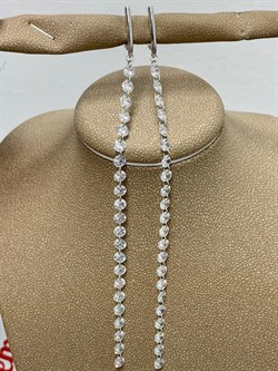 *Серьги Льдинка Белый Фианит арт. 2340200603-344 Вес 5,26 г - фото 187738 *Серьги Льдинка Белый Фианит арт. 2340200603-344 Вес 5,26 г - фото 187738