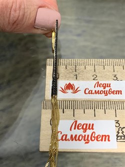 *Серьги Черный Бр цв Лимонное арт. 2-107-463-48-858 вес 4,47 г - фото 188114