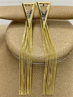 *Серьги Черный Бр цв Лимонное арт. 2-107-725-48-453 вес 6,21 г - фото 188149 *Серьги Черный Бр цв Лимонное арт. 2-107-725-48-453 вес 6,21 г - фото 188149