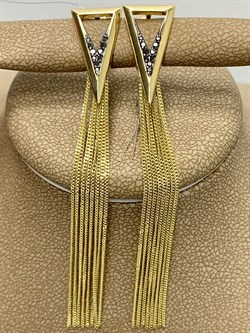 *Серьги Черный Бр цв Лимонное арт. 2-107-725-48-453 вес 6,21 г - фото 188150 *Серьги Черный Бр цв Лимонное арт. 2-107-725-48-453 вес 6,21 г - фото 188150