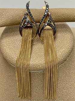 *Серьги Черный Бр цв Лимонное арт. 2-107-316-48-815 вес 7,55 г - фото 188161 *Серьги Черный Бр цв Лимонное арт. 2-107-316-48-815 вес 7,55 г - фото 188161