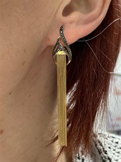 *Серьги Черный Бр цв Лимонное арт. 2-107-316-48-815 вес 7,55 г - фото 188162 *Серьги Черный Бр цв Лимонное арт. 2-107-316-48-815 вес 7,55 г - фото 188162