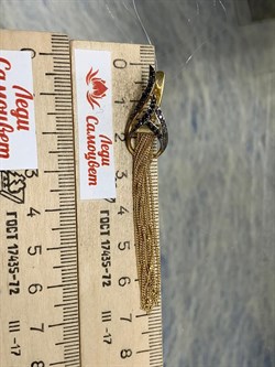 *Серьги Черный Бр цв Лимонное арт. 2-107-316-48-815 вес 7,55 г - фото 188164 *Серьги Черный Бр цв Лимонное арт. 2-107-316-48-815 вес 7,55 г - фото 188164