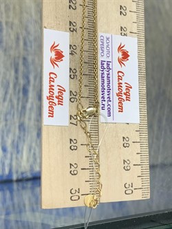 *Колье р.40-45 Черный Бр цв Лимонное арт 6-360423-00-48-926 Вес 5,16 г - фото 188348