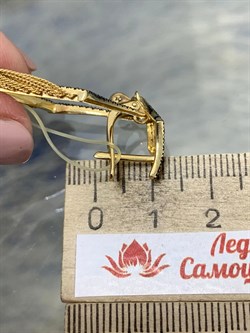 *Серьги Черный Бр цв Лимонное арт 2-308038-00-48-091 Вес 11,01 г - фото 188357 *Серьги Черный Бр цв Лимонное арт 2-308038-00-48-091 Вес 11,01 г - фото 188357