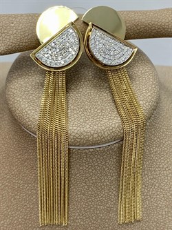 *Серьги Белый Бр цв Лимонное арт 2-500049-00-00-461 Вес 9,4 г - фото 188374 *Серьги Белый Бр цв Лимонное арт 2-500049-00-00-461 Вес 9,4 г - фото 188374