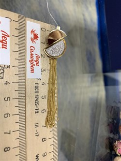 *Серьги Белый Бр цв Лимонное арт 2-500049-00-00-461 Вес 9,4 г - фото 188380 *Серьги Белый Бр цв Лимонное арт 2-500049-00-00-461 Вес 9,4 г - фото 188380