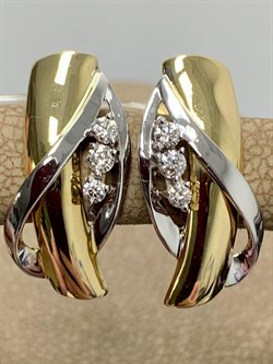 *Серьги Белый Бр цв Лимонное и цв Белое 2-508139-00-00-379 4,51 г - фото 188394