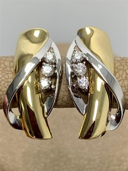 *Серьги Белый Бр цв Лимонное и цв Белое 2-508139-00-00-379 4,51 г - фото 188395