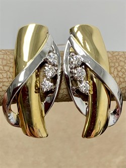 *Серьги Белый Бр цв Лимонное и цв Белое 2-508139-00-00-379 4,51 г - фото 188396