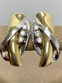 *Серьги Белый Бр цв Лимонное и цв Белое 2-508139-00-00-379 4,51 г - фото 188397