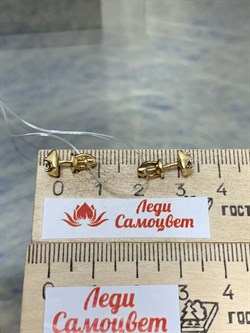 *Пусеты Белый Бр цв Лимонное и цв Белое арт. 2-502103-00-00-101 Вес 1,97 г - фото 188425 *Пусеты Белый Бр цв Лимонное и цв Белое арт. 2-502103-00-00-101 Вес 1,97 г - фото 188425