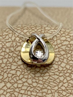 *Подвеска Бегунок Белый Бр цв Лимонное и цв Белое арт. 3-828-242 0,42 г - фото 188428 *Подвеска Бегунок Белый Бр цв Лимонное и цв Белое арт. 3-828-242 0,42 г - фото 188428