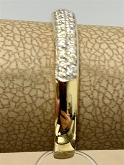 *Кольцо р.18 Белый Бр цв Лимонное арт 1-104-166/2-002 Вес 2,37 г - фото 188455