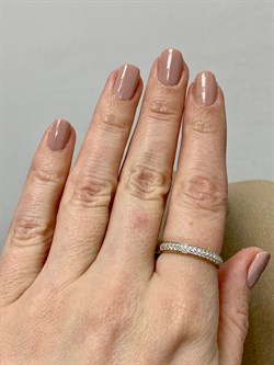 *Кольцо р.18 Белый Бр цв Лимонное арт 1-104-166/2-002 Вес 2,37 г - фото 188457