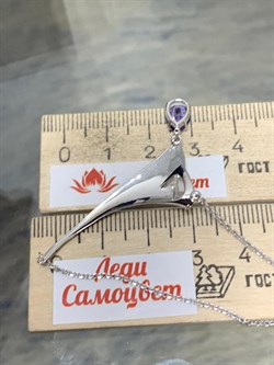 *Колье р.45-50 Танзанит цв Белое арт. 6-315-31-807 (вес 4,74 г) - фото 188505 *Колье р.45-50 Танзанит цв Белое арт. 6-315-31-807 (вес 4,74 г) - фото 188505