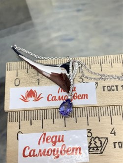 *Колье р.45-50 Танзанит цв Белое арт. 6-315-31-807 (вес 4,74 г) - фото 188506 *Колье р.45-50 Танзанит цв Белое арт. 6-315-31-807 (вес 4,74 г) - фото 188506