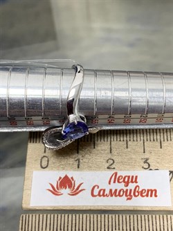 *Кольцо р.18 Танзанит цв Белое арт. 1-107-368-31-784 (вес 3,28 г) - фото 188511