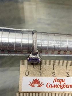 *Кольцо р.18,5 Танзанит цв Белое арт 1-208093-00-31-530 вес 3,55 г - фото 188524 *Кольцо р.18,5 Танзанит цв Белое арт 1-208093-00-31-530 вес 3,55 г - фото 188524
