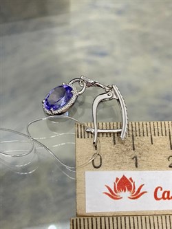 *Серьги Танзанит цв Белое арт 2-208093-00-31-547 вес 5 г - фото 188541 *Серьги Танзанит цв Белое арт 2-208093-00-31-547 вес 5 г - фото 188541