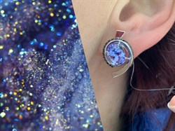 *Серьги Танзанит цв Белое арт. 2-106-720-56-255 (вес 6,01 г) - фото 188570