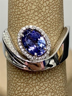 *Кольцо р.18 Танзанит цв Белое арт. 1-207902-00-31-119 вес 4,76 г - фото 188598 *Кольцо р.18 Танзанит цв Белое арт. 1-207902-00-31-119 вес 4,76 г - фото 188598