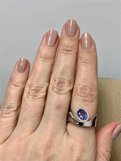 *Кольцо р.18 Танзанит цв Белое арт. 1-207902-00-31-119 вес 4,76 г - фото 188600 *Кольцо р.18 Танзанит цв Белое арт. 1-207902-00-31-119 вес 4,76 г - фото 188600