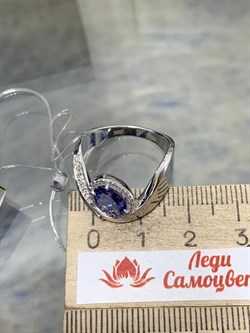 *Кольцо р.18 Танзанит цв Белое арт. 1-207902-00-31-119 вес 4,76 г - фото 188602 *Кольцо р.18 Танзанит цв Белое арт. 1-207902-00-31-119 вес 4,76 г - фото 188602