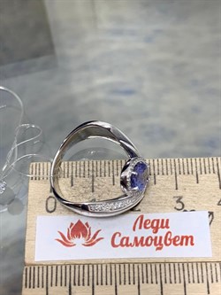 *Кольцо р.18 Танзанит цв Белое арт. 1-207902-00-31-119 вес 4,76 г - фото 188603 *Кольцо р.18 Танзанит цв Белое арт. 1-207902-00-31-119 вес 4,76 г - фото 188603