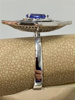 *Кольцо р.18,5 Танзанит цв Белое арт. 1-207965-00-55-693 вес 6,54 г - фото 188621 *Кольцо р.18,5 Танзанит цв Белое арт. 1-207965-00-55-693 вес 6,54 г - фото 188621