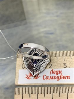 *Кольцо р.18,5 Танзанит цв Белое арт. 1-207965-00-55-693 вес 6,54 г - фото 188627 *Кольцо р.18,5 Танзанит цв Белое арт. 1-207965-00-55-693 вес 6,54 г - фото 188627