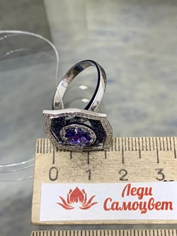*Кольцо р.18,5 Танзанит цв Белое арт. 1-207965-00-55-693 вес 6,54 г - фото 188628 *Кольцо р.18,5 Танзанит цв Белое арт. 1-207965-00-55-693 вес 6,54 г - фото 188628