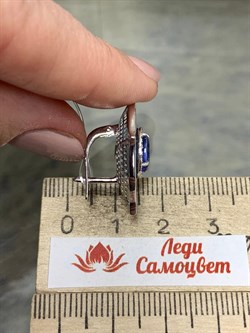 *Серьги Танзанит цв Белое арт. 2-207965-00-55-709 вес 8,97 г - фото 188638