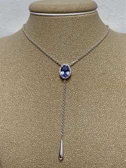 *Колье р.45 Танзанит цв Белое арт. 6-316-31-836 (вес 4,06 г) - фото 188687 *Колье р.45 Танзанит цв Белое арт. 6-316-31-836 (вес 4,06 г) - фото 188687