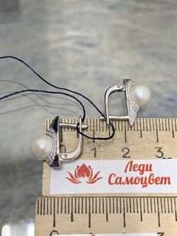 *Серьги Белый Жемчуг арт. 02-0411/00ЖБ-00-619 Вес 4,47 г - фото 188759 *Серьги Белый Жемчуг арт. 02-0411/00ЖБ-00-619 Вес 4,47 г - фото 188759
