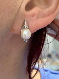 *Серьги Белый Жемчуг арт. 02-0411/00ЖБ-00-619 Вес 4,47 г - фото 188760 *Серьги Белый Жемчуг арт. 02-0411/00ЖБ-00-619 Вес 4,47 г - фото 188760