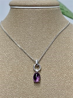 *Колье р.40-45 Аметист Кабошон арт. 06-2307/00АМ-00-492 Вес 2,83 г - фото 188775 *Колье р.40-45 Аметист Кабошон арт. 06-2307/00АМ-00-492 Вес 2,83 г - фото 188775