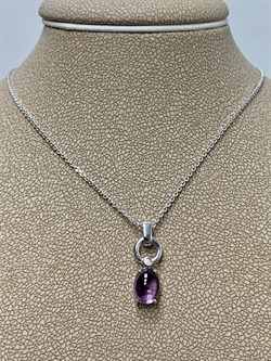 *Колье р.40-45 Аметист Кабошон арт. 06-2307/00АМ-00-492 Вес 2,83 г - фото 188776 *Колье р.40-45 Аметист Кабошон арт. 06-2307/00АМ-00-492 Вес 2,83 г - фото 188776