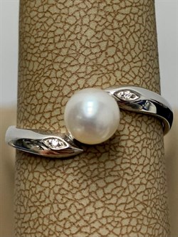 *Кольцо р.19,5 Белый Жемчуг арт. 01-0482/00ЖБ-00-176 Вес 2,54 г - фото 188800 *Кольцо р.19,5 Белый Жемчуг арт. 01-0482/00ЖБ-00-176 Вес 2,54 г - фото 188800