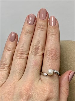 *Кольцо р.19 Белый Жемчуг арт. 01-0482/00ЖБ-00-688  Вес 2,50 г - фото 188809 *Кольцо р.19 Белый Жемчуг арт. 01-0482/00ЖБ-00-688  Вес 2,50 г - фото 188809