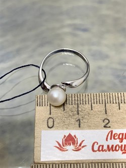 *Кольцо р.17,5 Белый Жемчуг арт. 01-0482/00ЖБ-00-415 Вес 2,20 г - фото 188817 *Кольцо р.17,5 Белый Жемчуг арт. 01-0482/00ЖБ-00-415 Вес 2,20 г - фото 188817