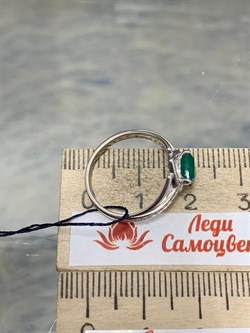 *Кольцо р.16,5 Зеленый Агат арт. 01-0988/00АГ-00-257 Вес 2,03 г - фото 188826 *Кольцо р.16,5 Зеленый Агат арт. 01-0988/00АГ-00-257 Вес 2,03 г - фото 188826