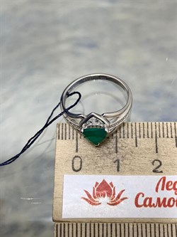 *Кольцо р.16,5 Зеленый Агат арт. 01-0988/00АГ-00-257 Вес 2,03 г - фото 188827 *Кольцо р.16,5 Зеленый Агат арт. 01-0988/00АГ-00-257 Вес 2,03 г - фото 188827