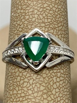 *Кольцо р.16,5 Зеленый Агат арт. 01-0988/00АГ-00-257 Вес 2,03 г - фото 188830 *Кольцо р.16,5 Зеленый Агат арт. 01-0988/00АГ-00-257 Вес 2,03 г - фото 188830