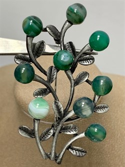 Брошь Веточка Зеленый Агат арт: 17223 Мадам Брошкина - фото 189927 Брошь Веточка Зеленый Агат арт: 17223 Мадам Брошкина - фото 189927