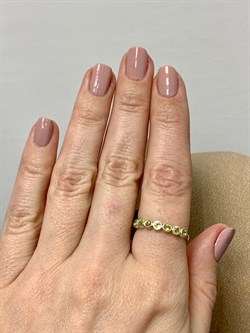 *Кольцо р.18 Микс Марказит Хризолит арт. HR909-653 вес 1,96 г - фото 190180