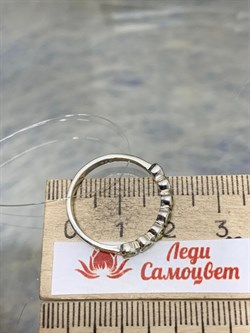 *Кольцо р.18 Микс Марказит Хризолит арт. HR909-653 вес 1,96 г - фото 190183